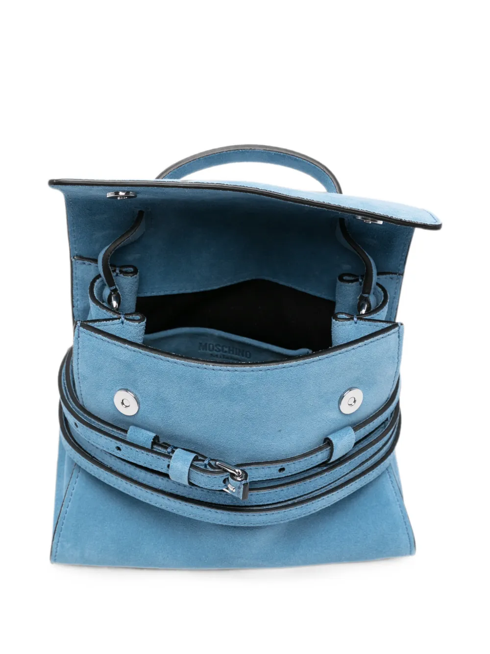 Moschino Shopper met gesp Blauw