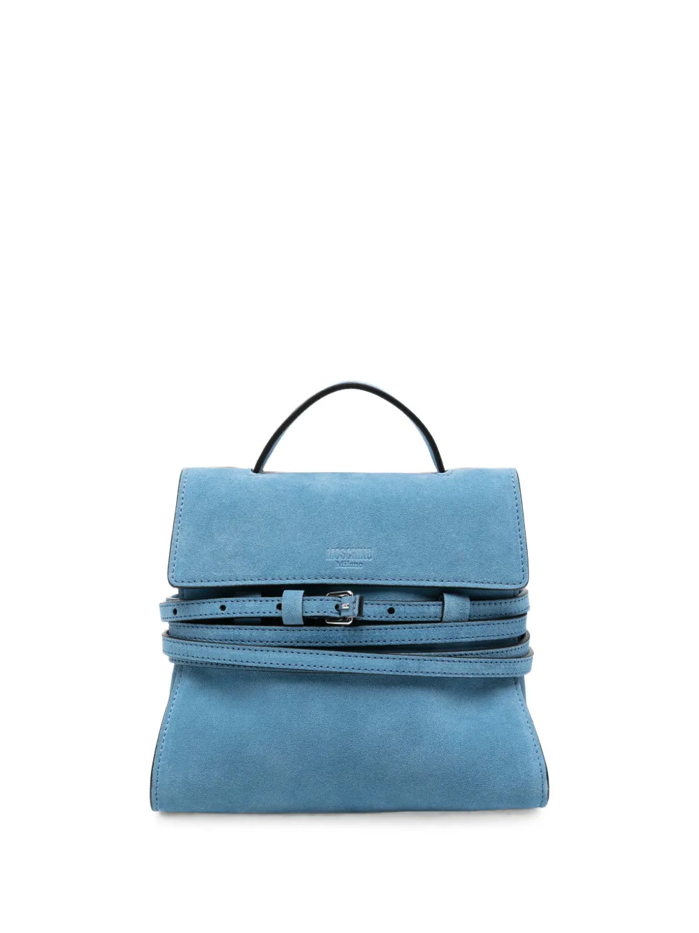 Moschino buckle-detail tote bag - Blu