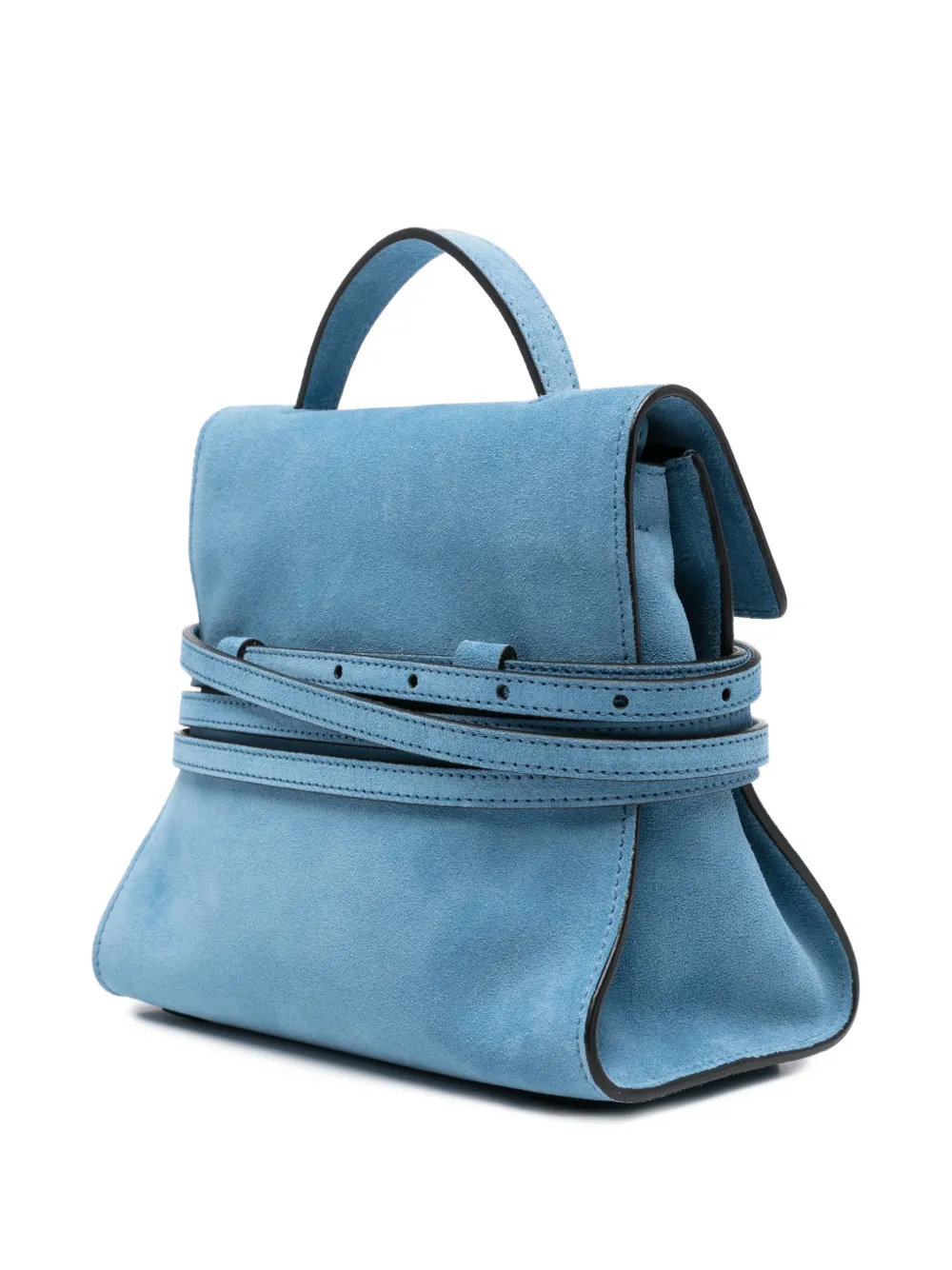 Moschino Shopper met gesp Blauw