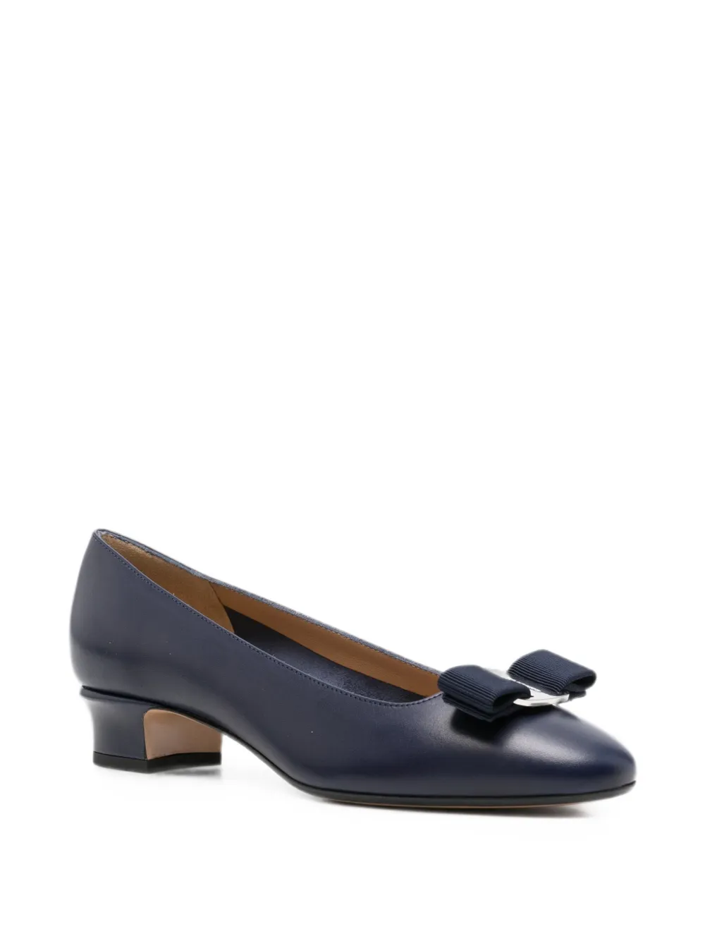 Ferragamo Vara bow pumps Blauw