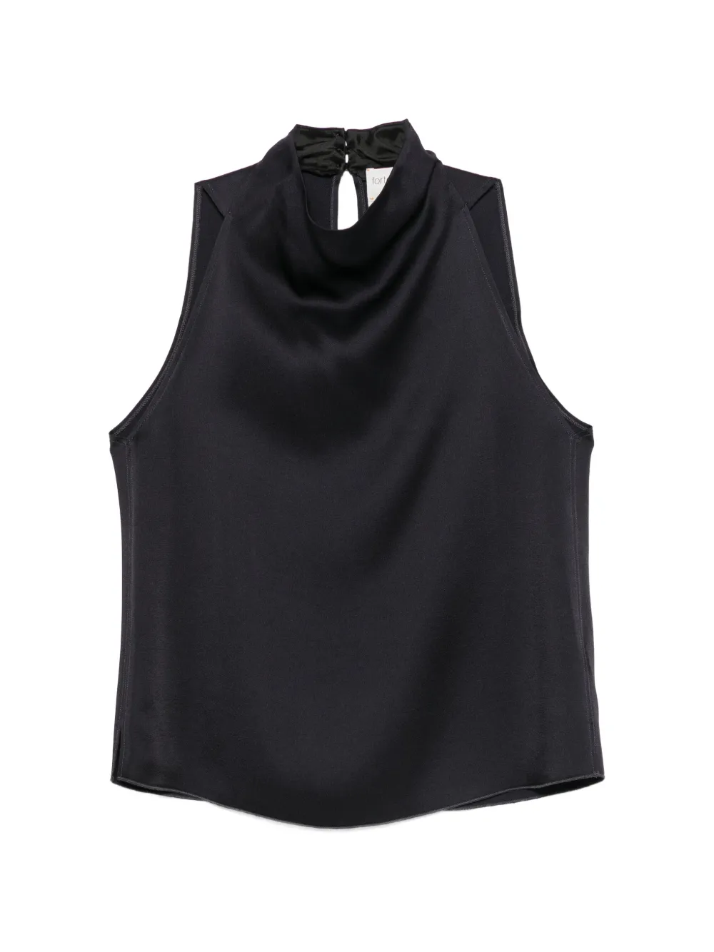 Forte Forte high-neck sleeveless blouse - Blu