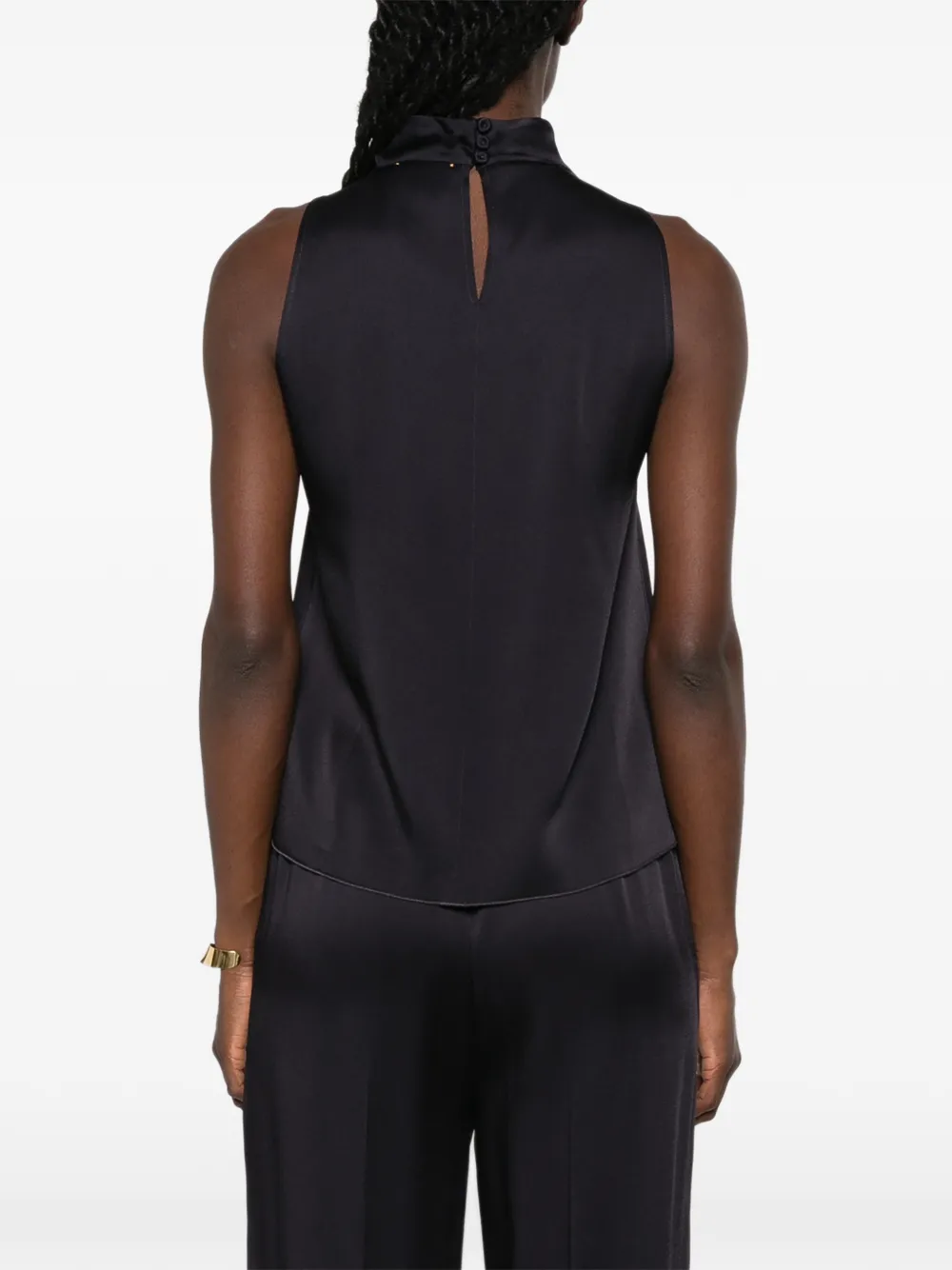Forte Mouwloze blouse Blauw