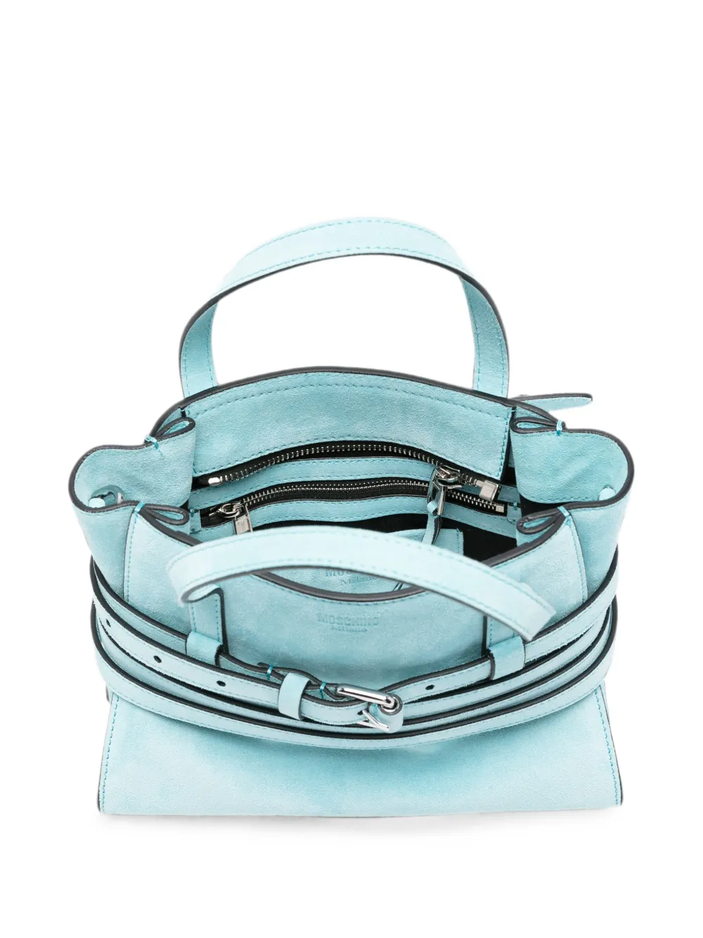 Moschino Shopper met gesp Blauw