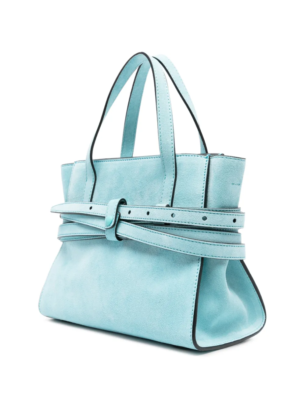 Moschino Shopper met gesp Blauw