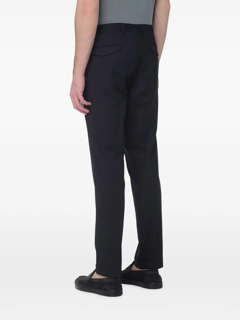 Briglia 1949 Straight pantalon met rechte zoom Zwart
