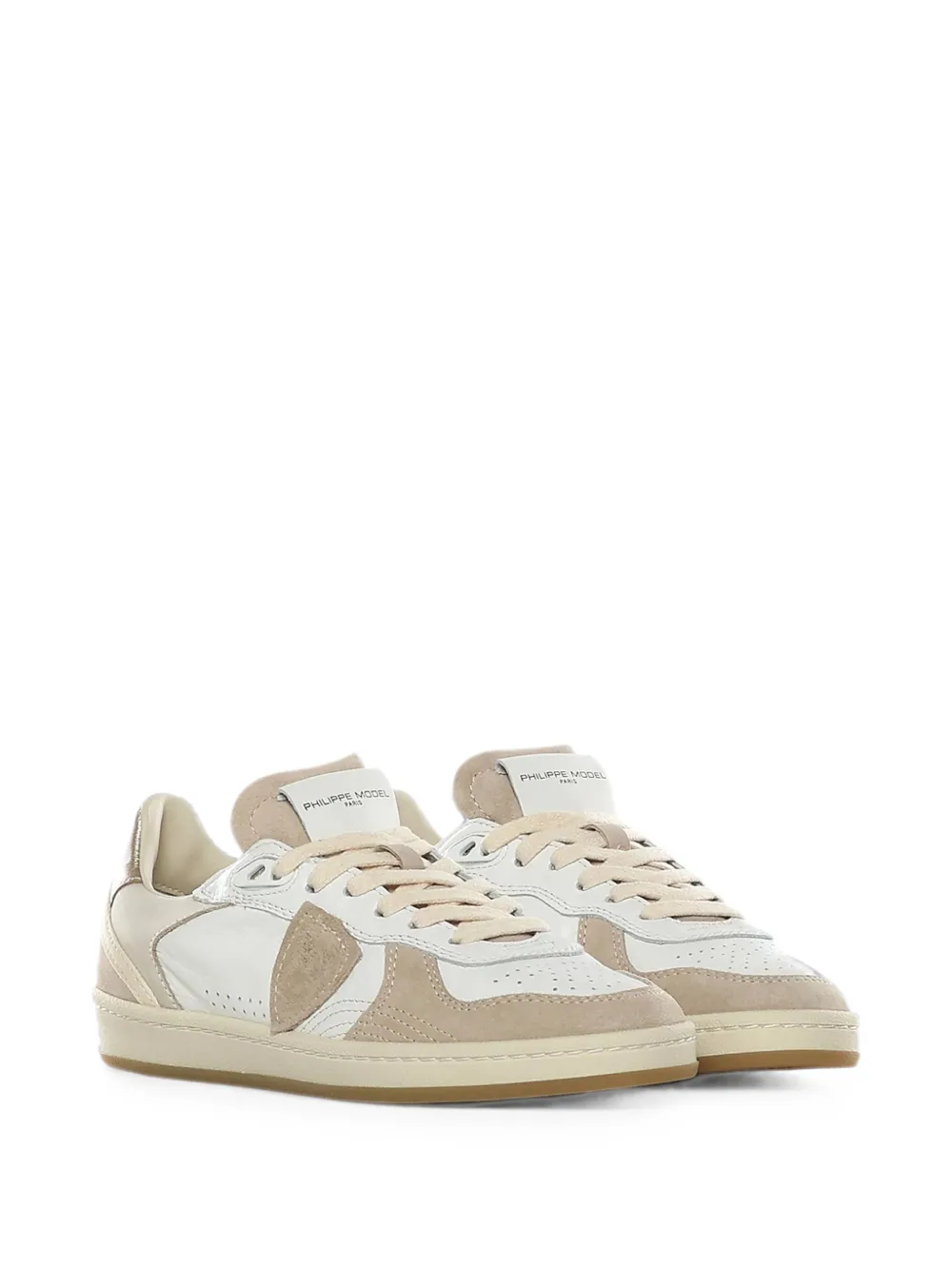 Philippe Model Paris Pgal panelled leather sneakers Beige