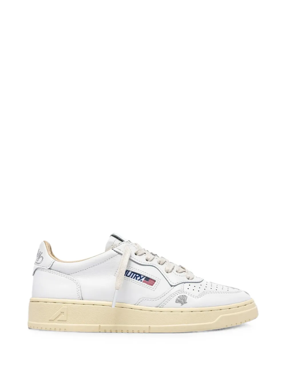 Autry Medalist geperforeerde sneakers Wit