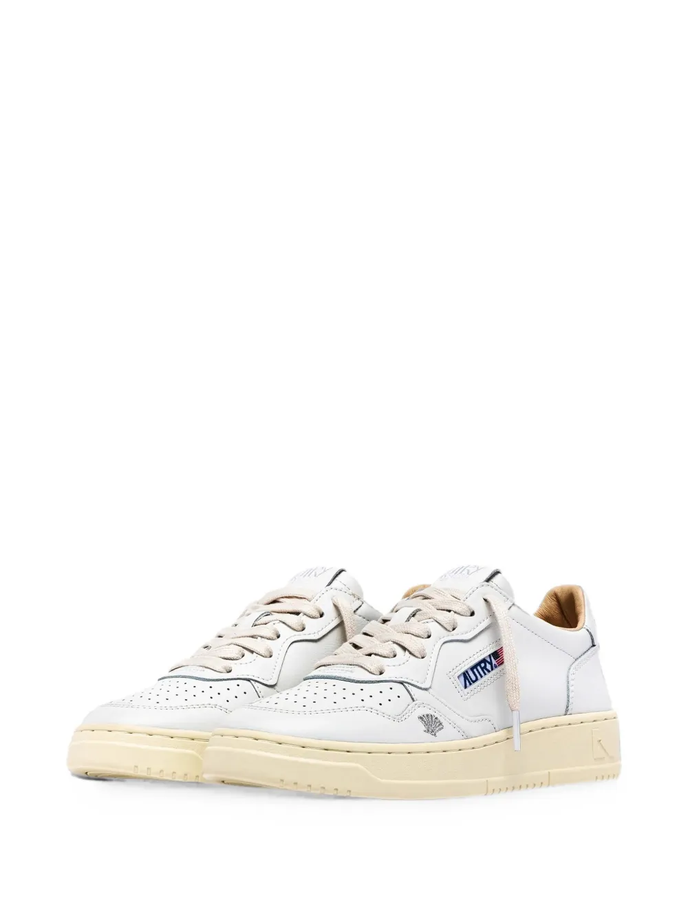 Autry Medalist geperforeerde sneakers Wit