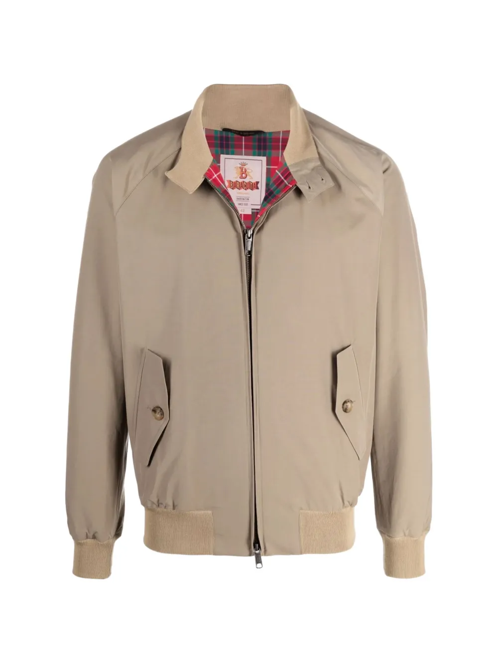Baracuta G9 Zip-up Jacket In Neutral