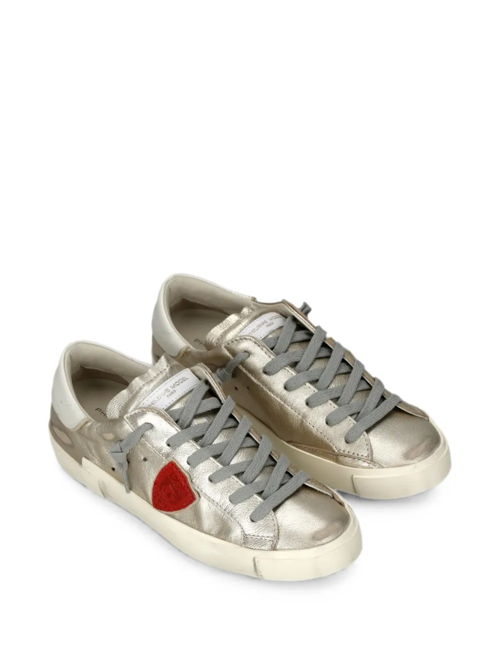 Philippe Model Paris PRSX metallic-effect sneakers Goud