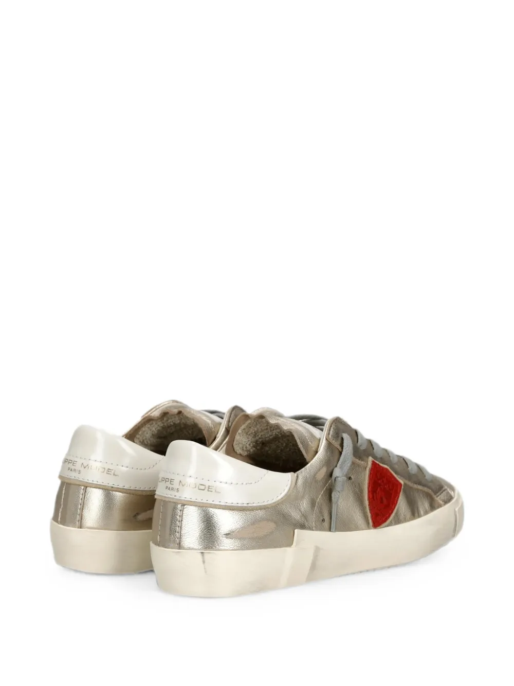 Philippe Model Paris PRSX metallic-effect sneakers Goud