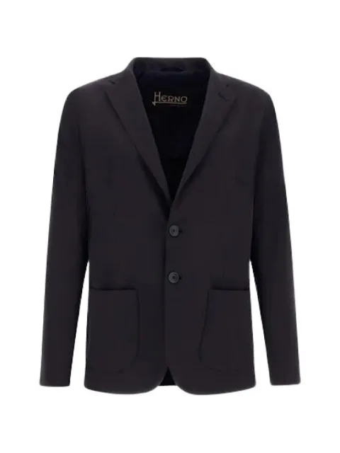 Herno single-breasted seersucker blazer