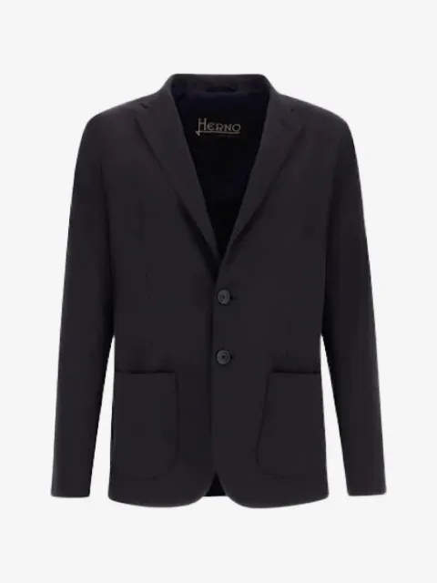Herno blazer de tejido seersucker con botones