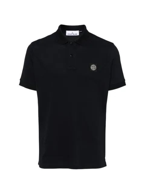 Stone Island logo-patch polo shirt
