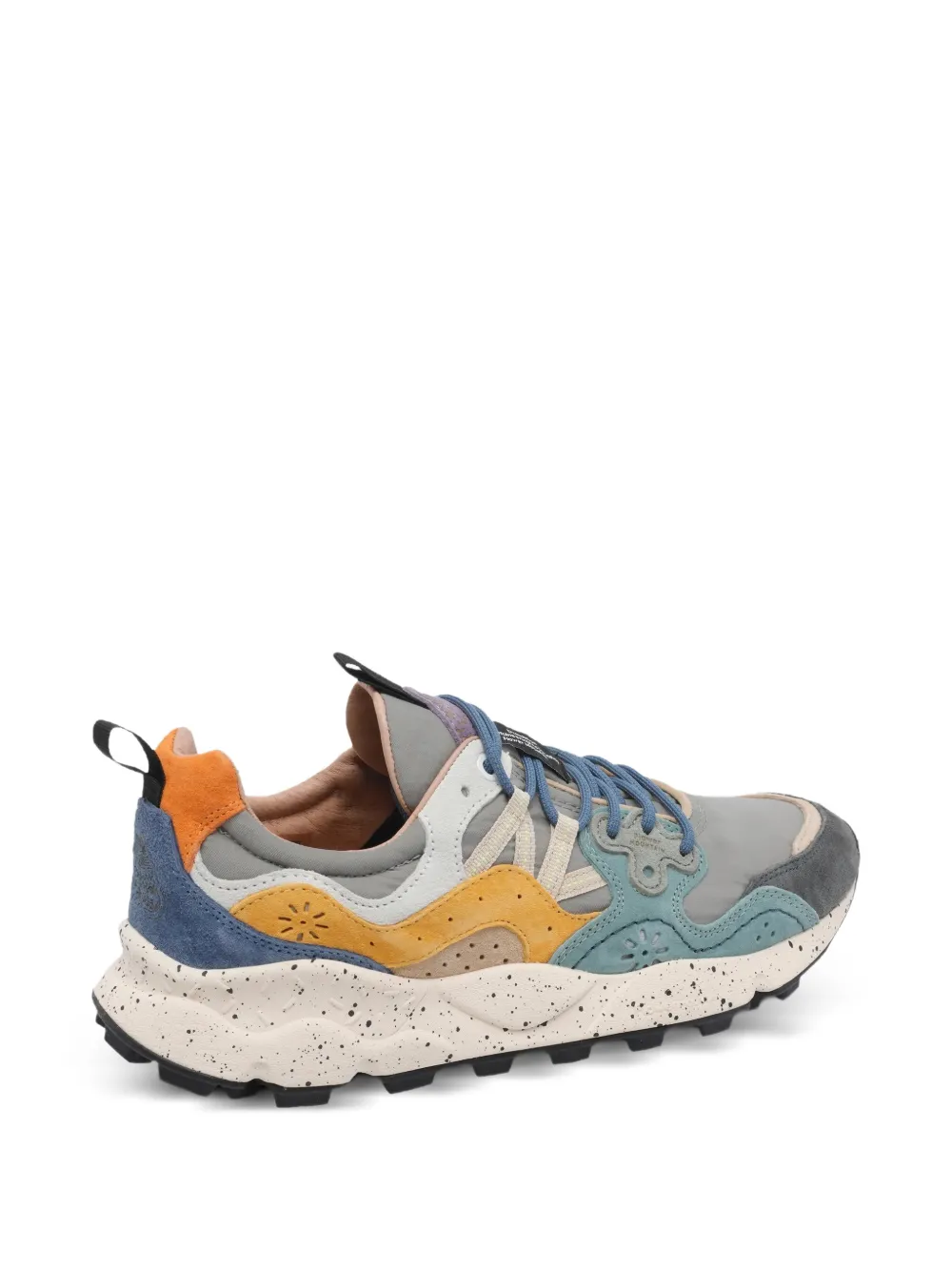 FLOWER MOUNTAIN Yamano 3 Uni suede-panel sneakers Grijs