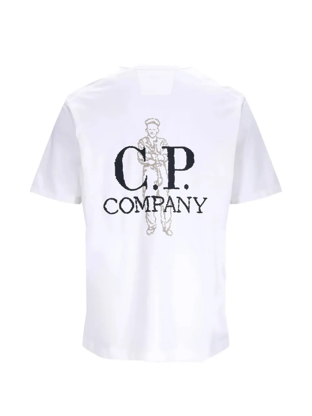C.P. Company T-shirt met geborduurd logo Wit