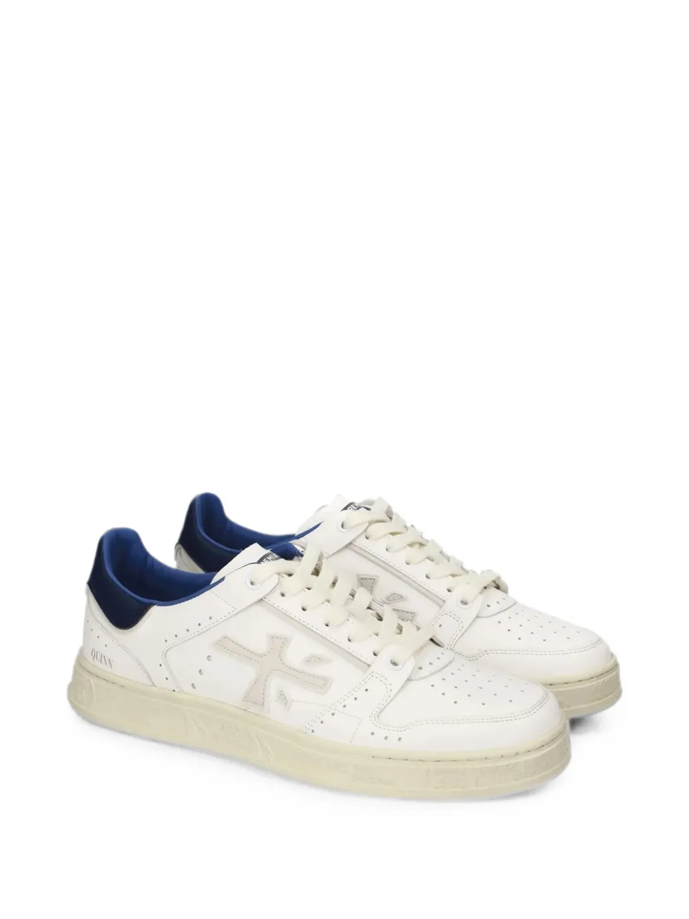 Premiata Quinn 8210 perforated sneakers Wit