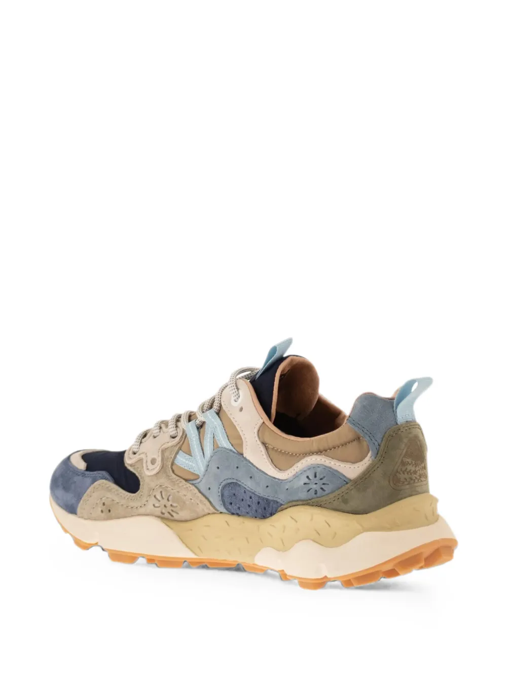 FLOWER MOUNTAIN Yamano 3 panelled sneakers Beige