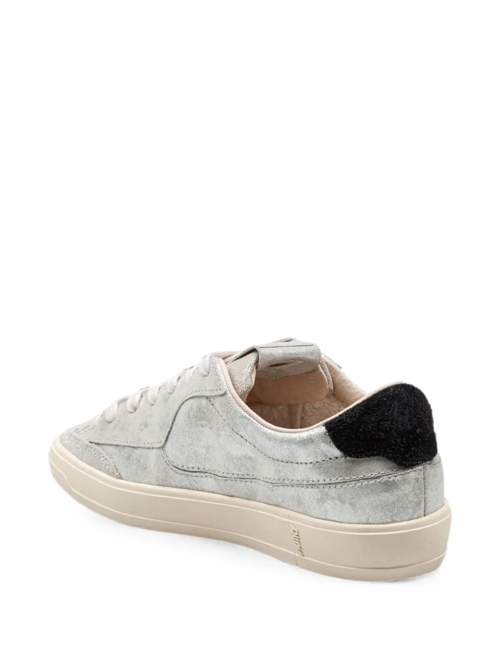 Autry Windscape laminated suede sneakers Zilver