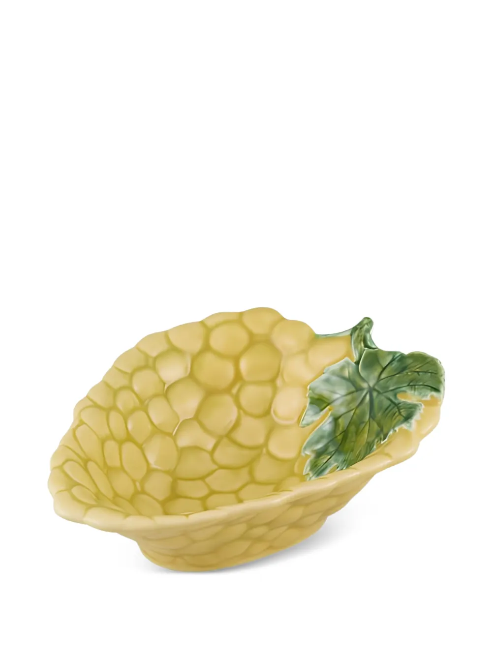 Bordallo Pinheiro grape-design leaf-detail bowls set (set of four) - Giallo