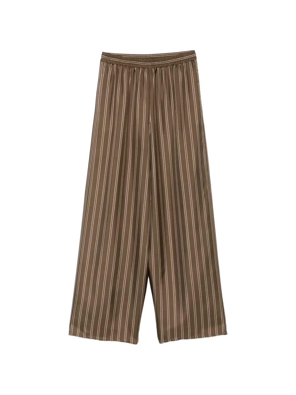 Max Mara striped-pattern trousers - Brown