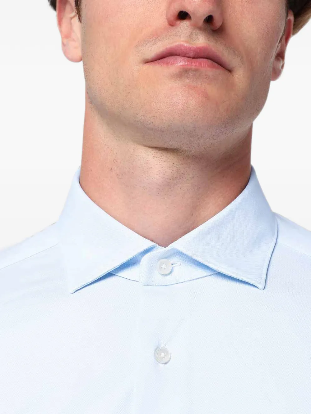 Xacus Light Blue Active Twill Shirt In Blue