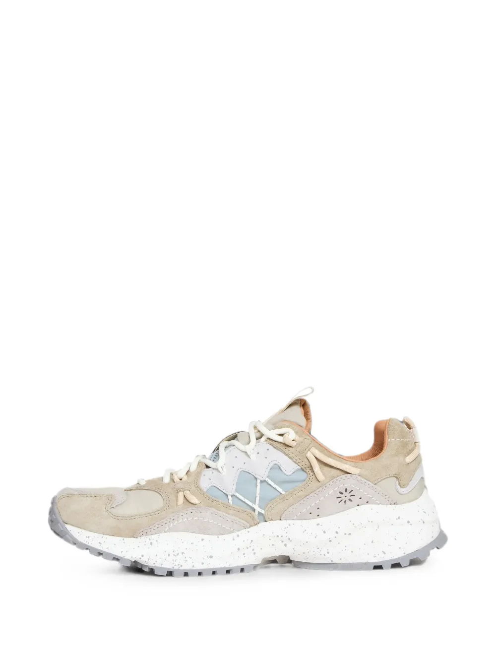 FLOWER MOUNTAIN Yamabushi lace-up sneakers Beige