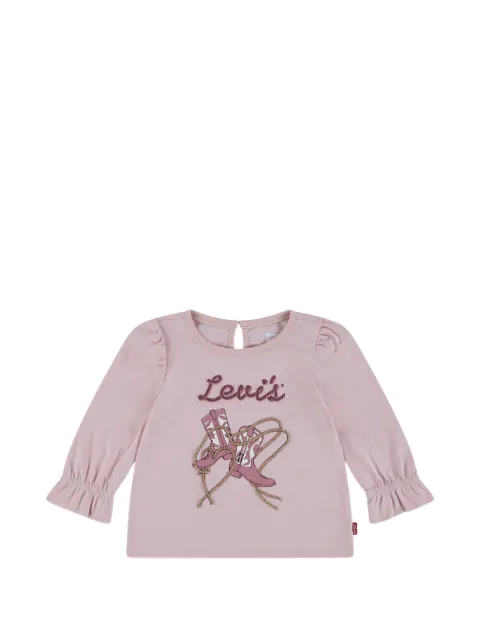 Levi's Kids graphic-print ruffled T-shirt