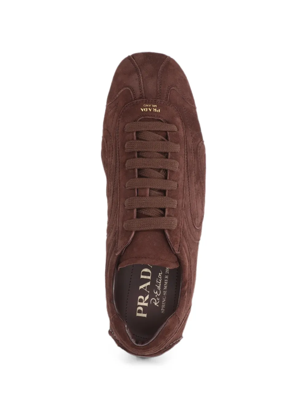Prada Montecarlo Re-Edition 2005 suede sneakers Bruin