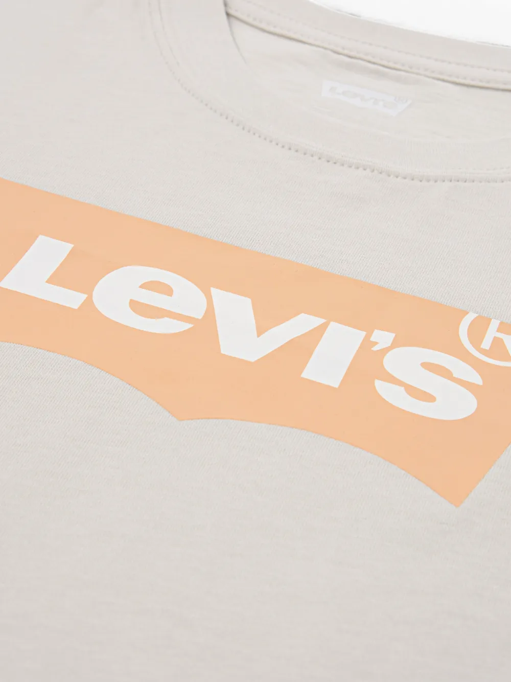 Levi's Kids T-shirt met logoprint Beige
