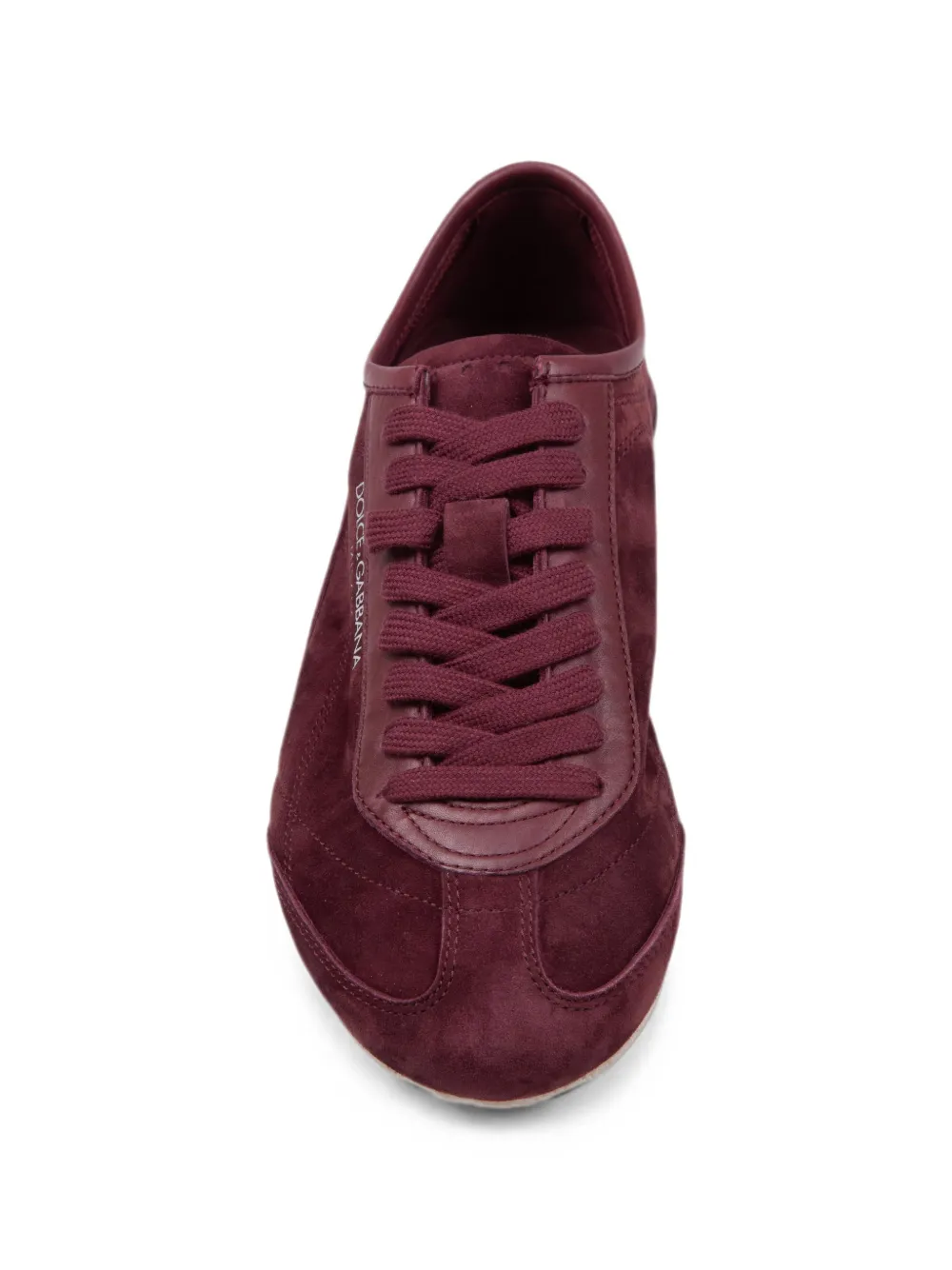 Dolce & Gabbana Gimondi Plus suede-leather sneakers Rood