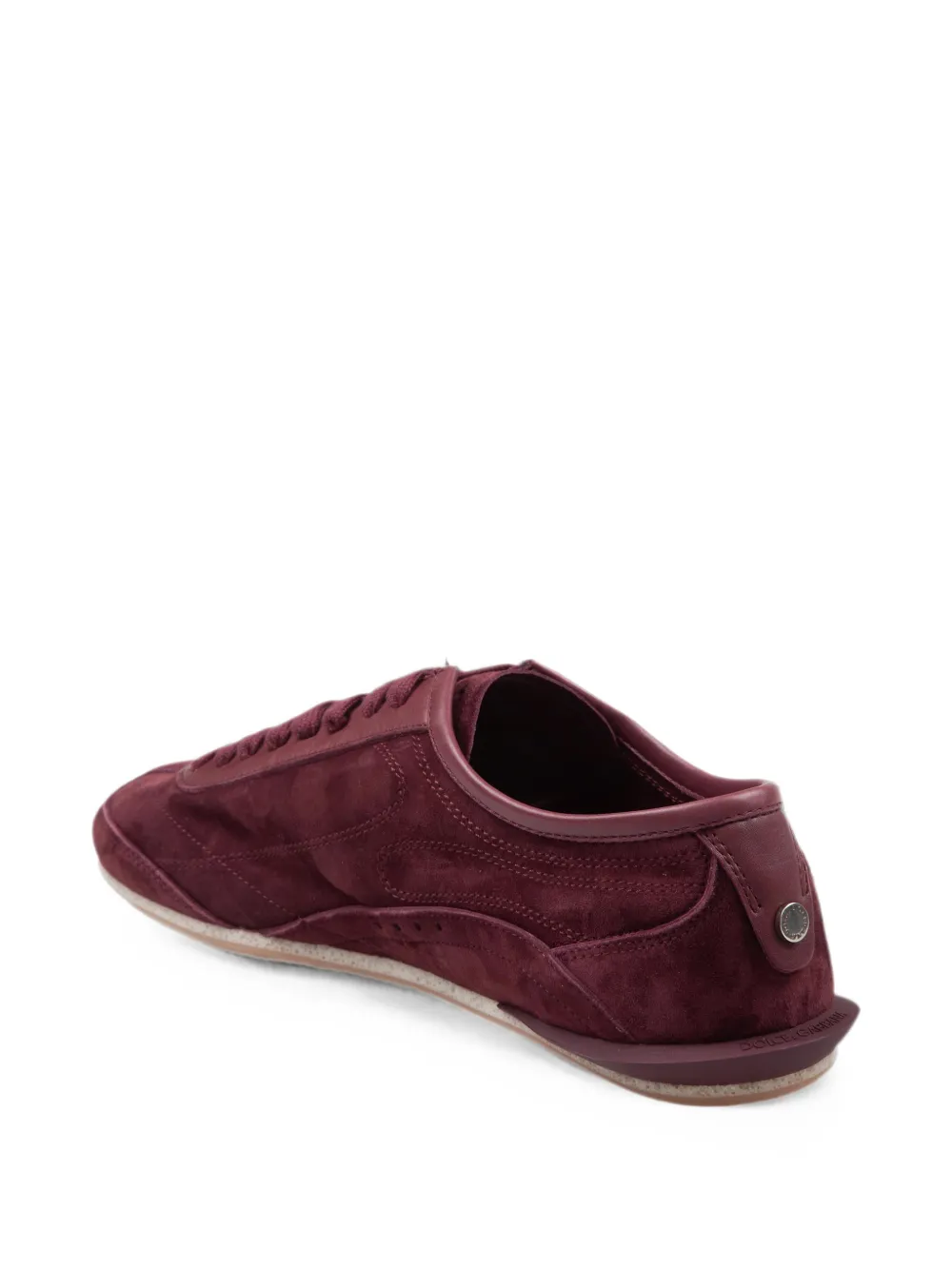 Dolce & Gabbana Gimondi Plus suede-leather sneakers Rood