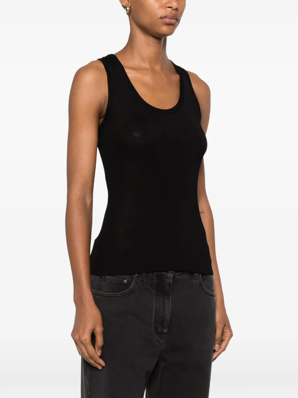 The Row Cendrea tanktop Zwart