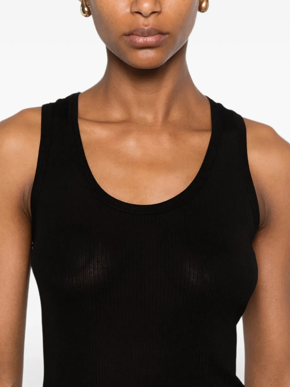 The Row Cendrea tanktop Zwart