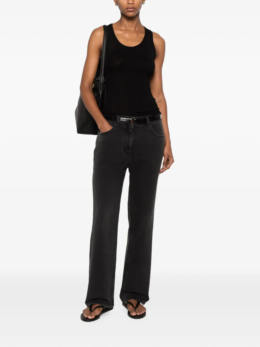 The Row Cendrea tanktop Zwart