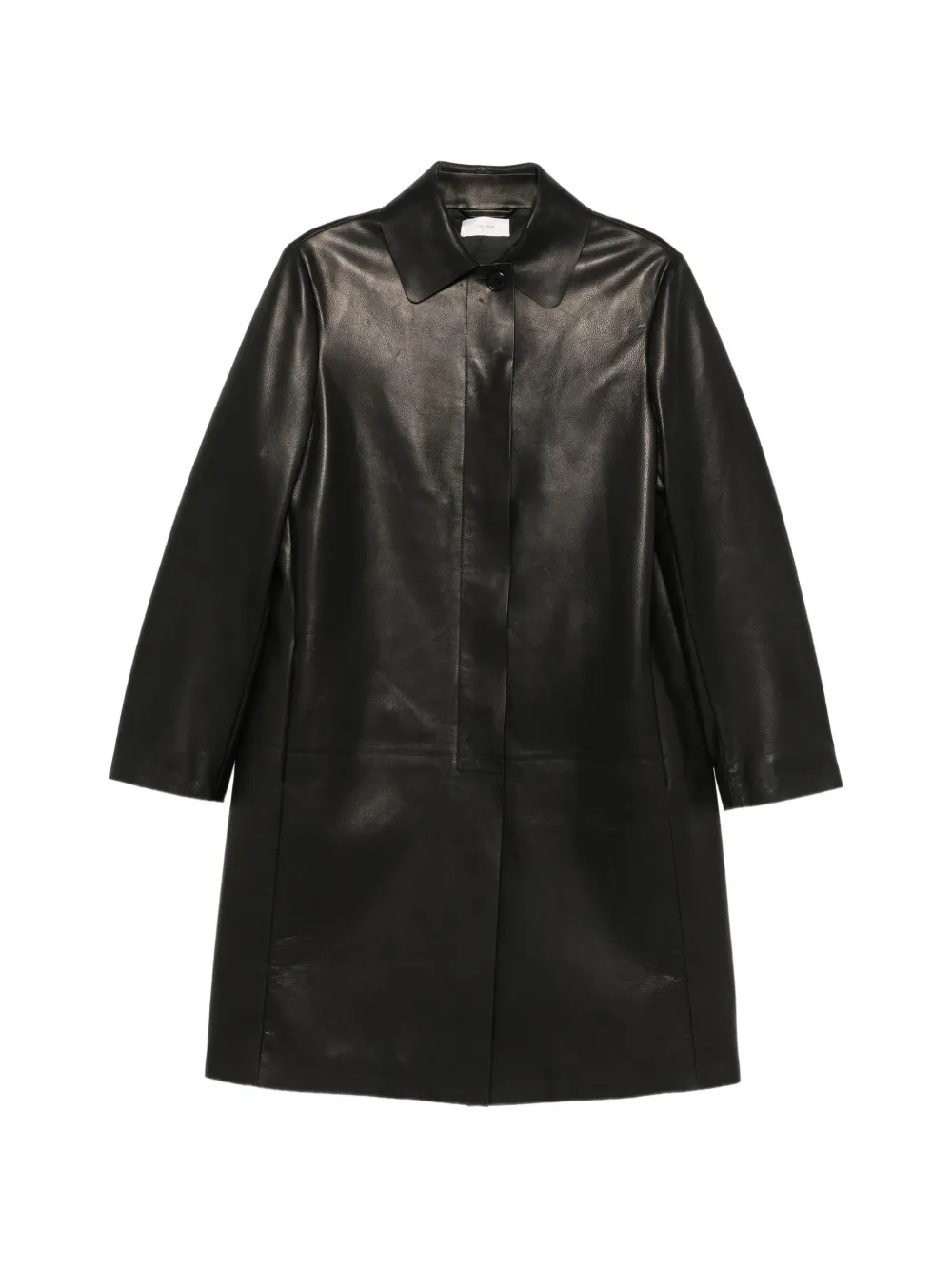 The Row Cintia single-breasted coat - Black