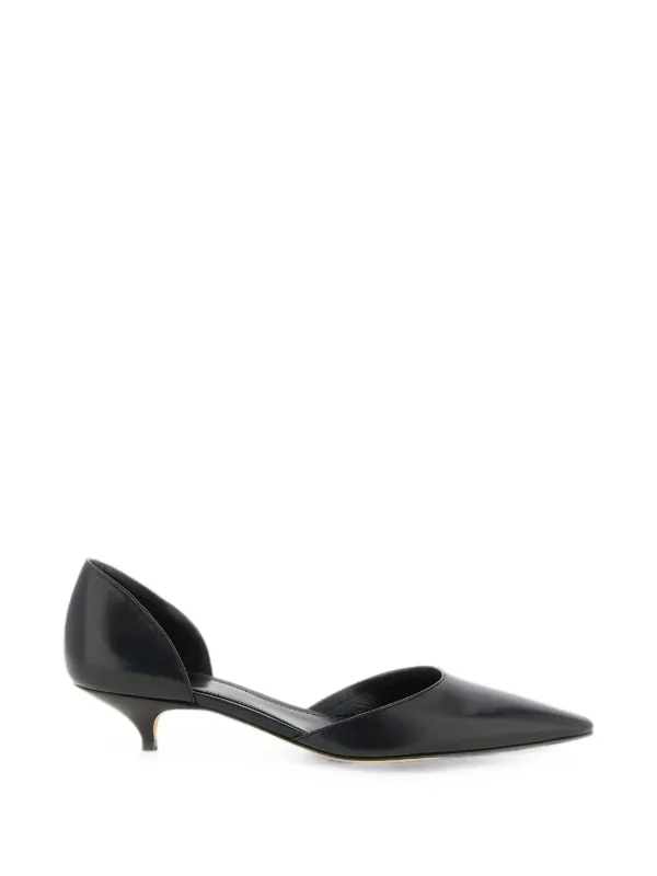 The Row Liisa Kitten D'orsay Pumps in Black