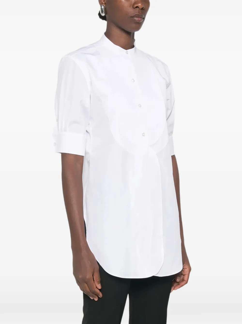 The Row Elaris blouse met bies Wit