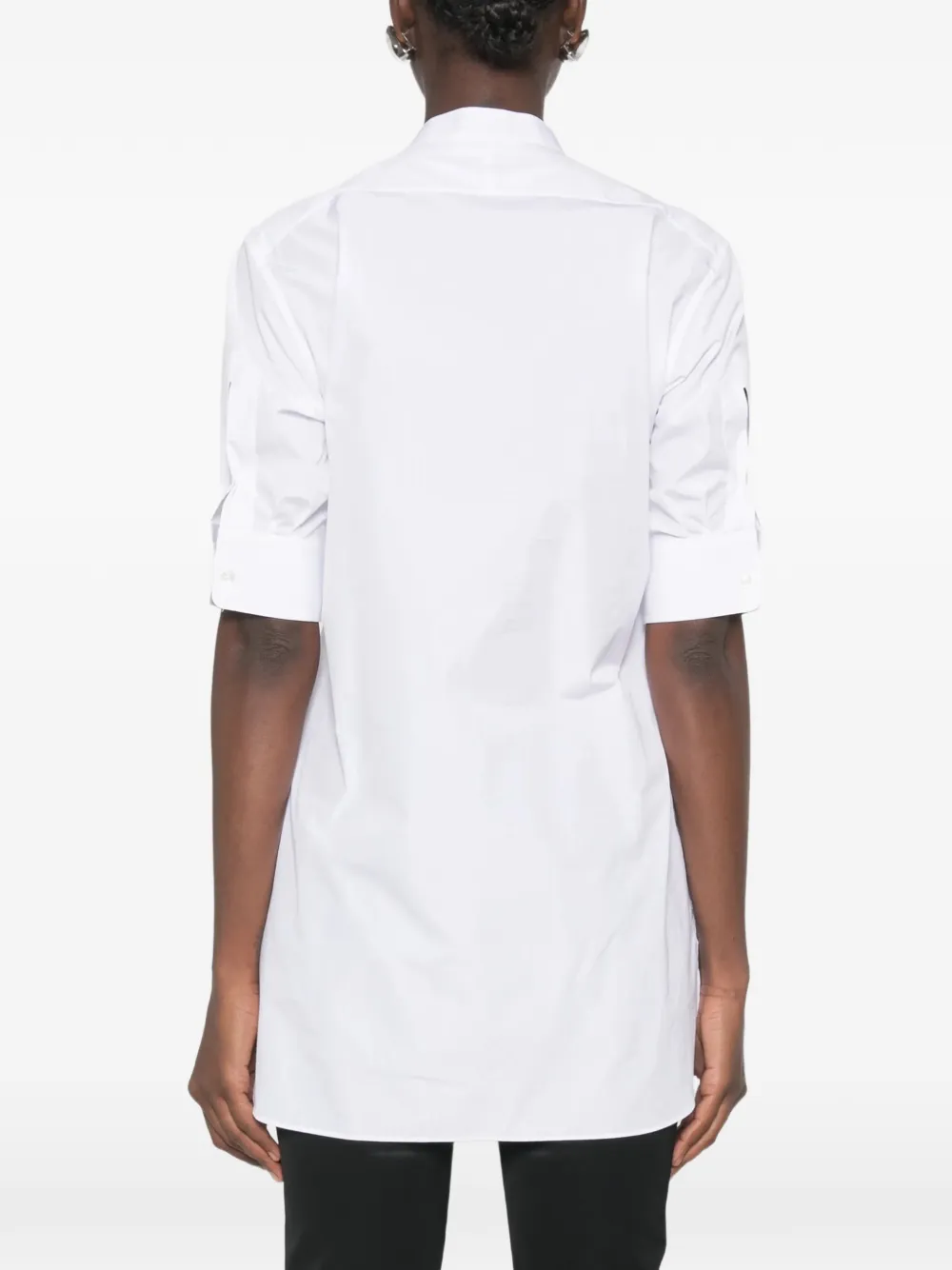 The Row Elaris blouse met bies Wit