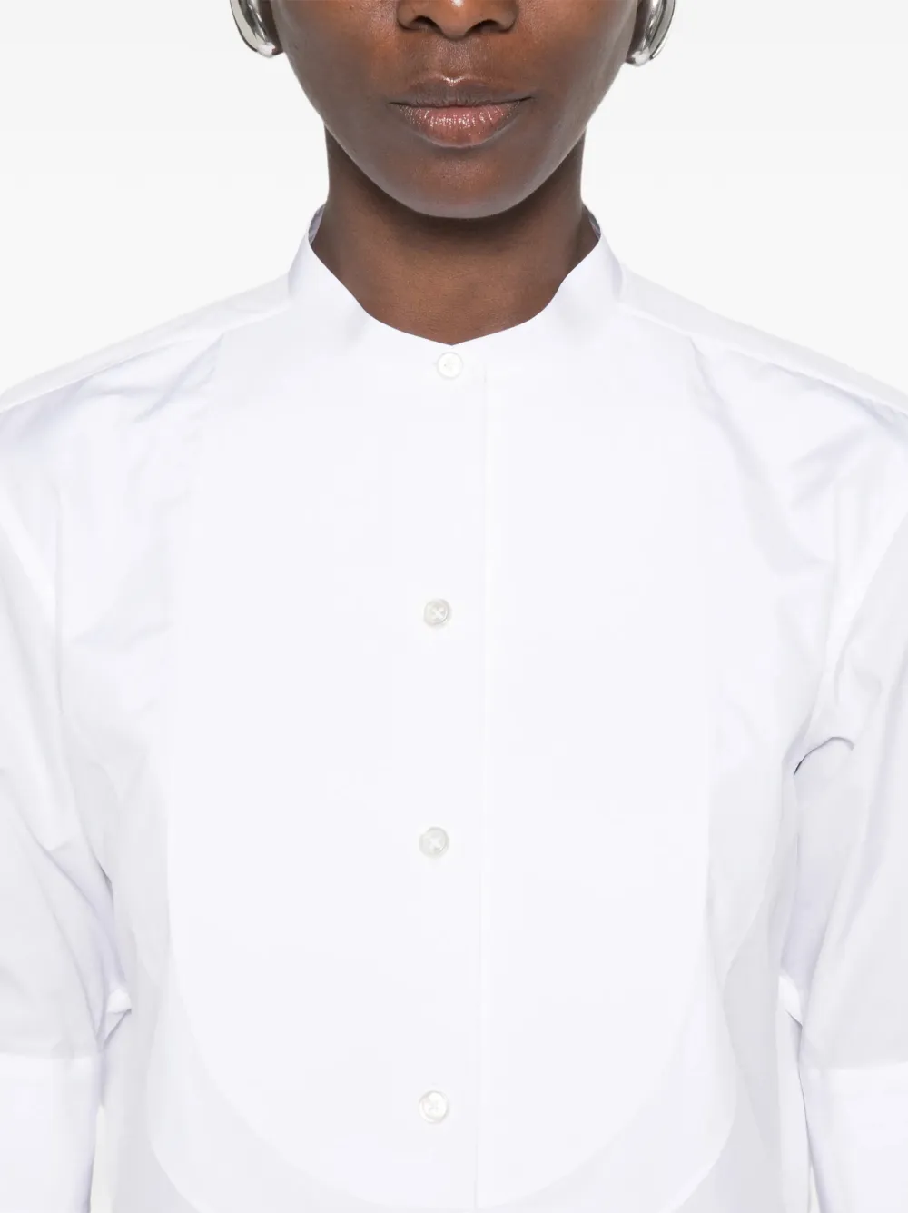 The Row Elaris blouse met bies Wit
