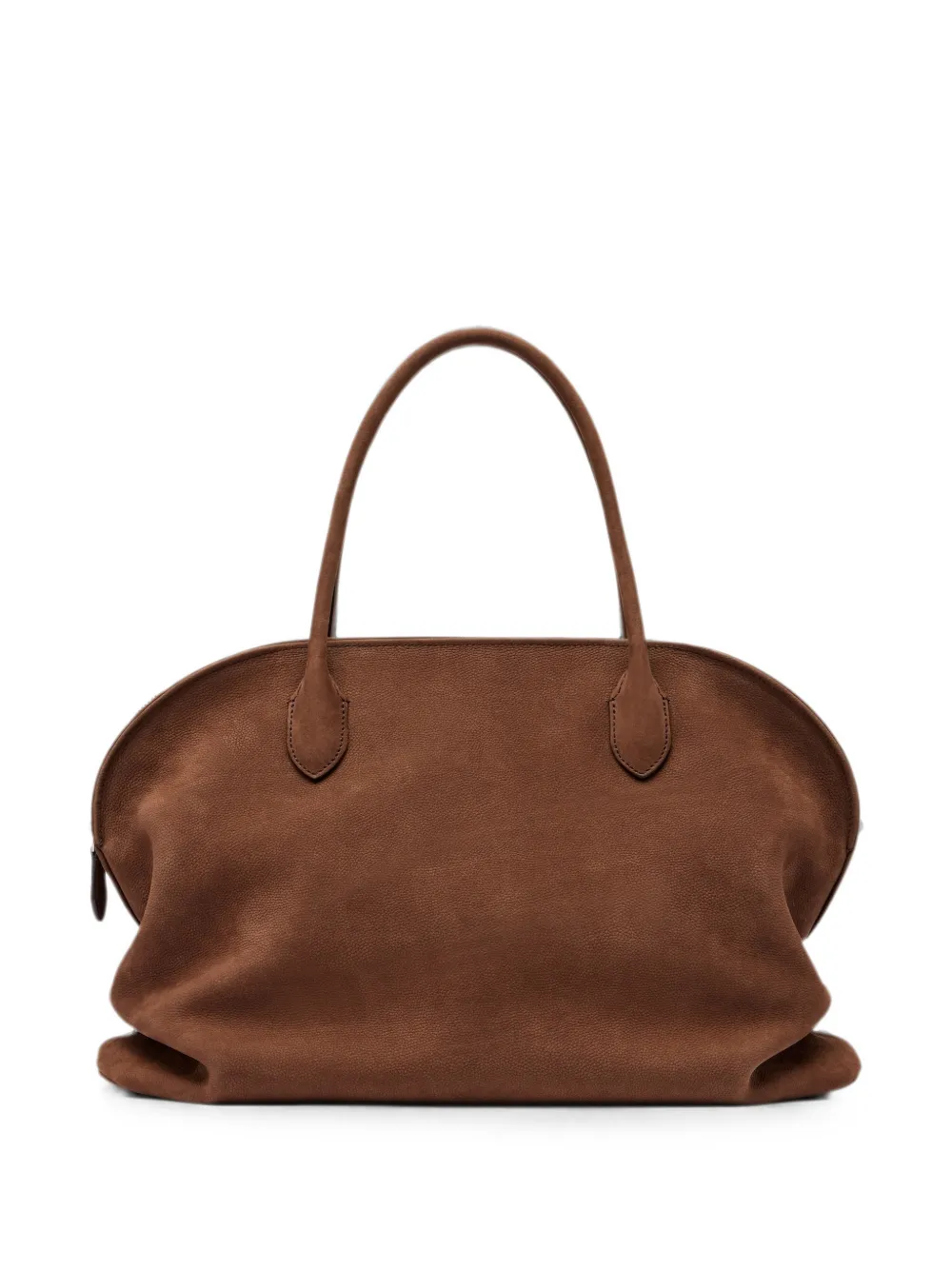 The Row Agnes 15 nubuck shoulder bag - Brown