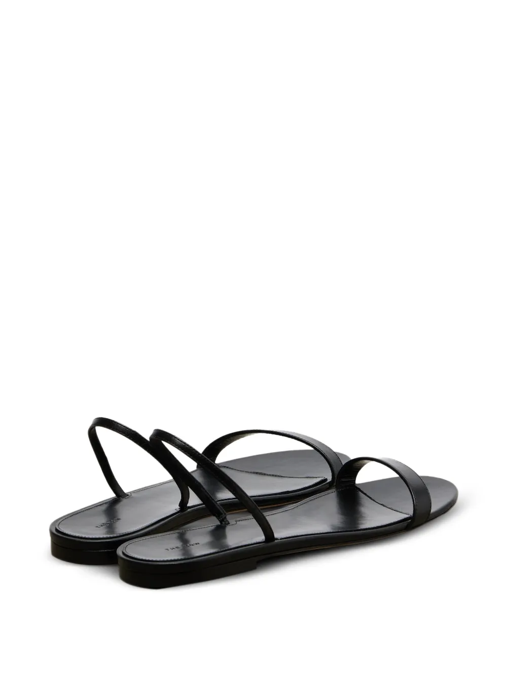 The Row Ella platte sandalen Zwart