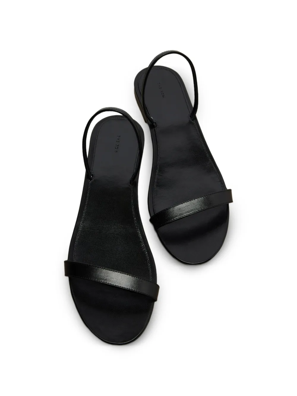 The Row Ella platte sandalen Zwart