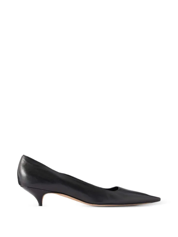 The Row Liisa Kitten Two Heel Pumps in Black