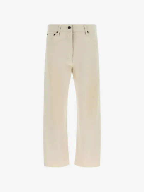 The Row Fortino raw-cut straight-leg jeans