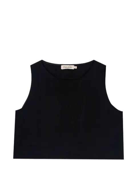 MOUTAKI asymmetric-hem cropped top