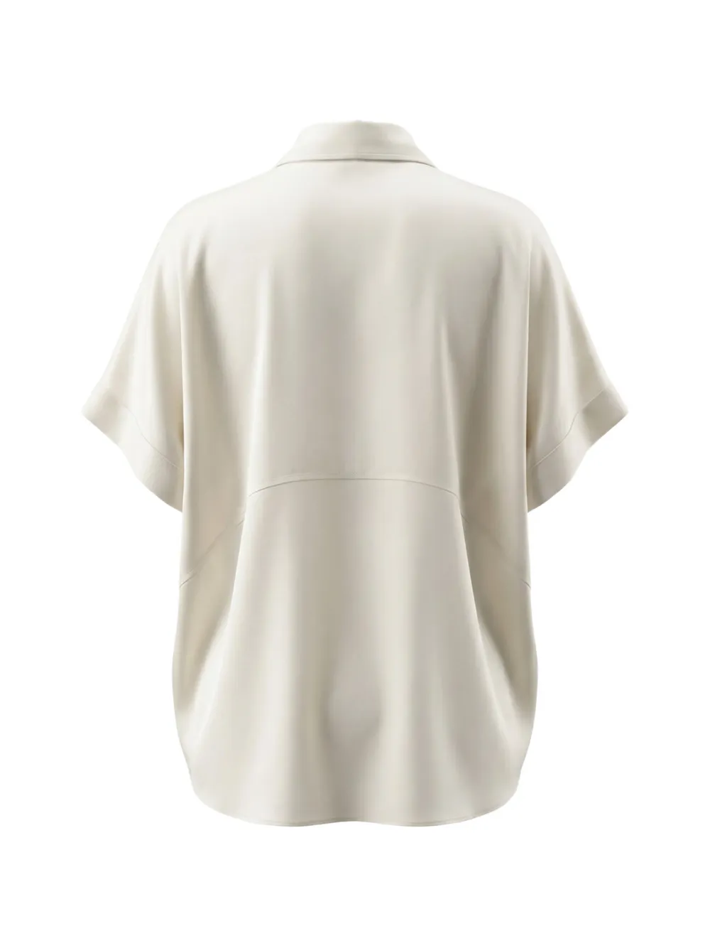 Brunello Cucinelli Monili blouse met korte mouwen en ketting Wit