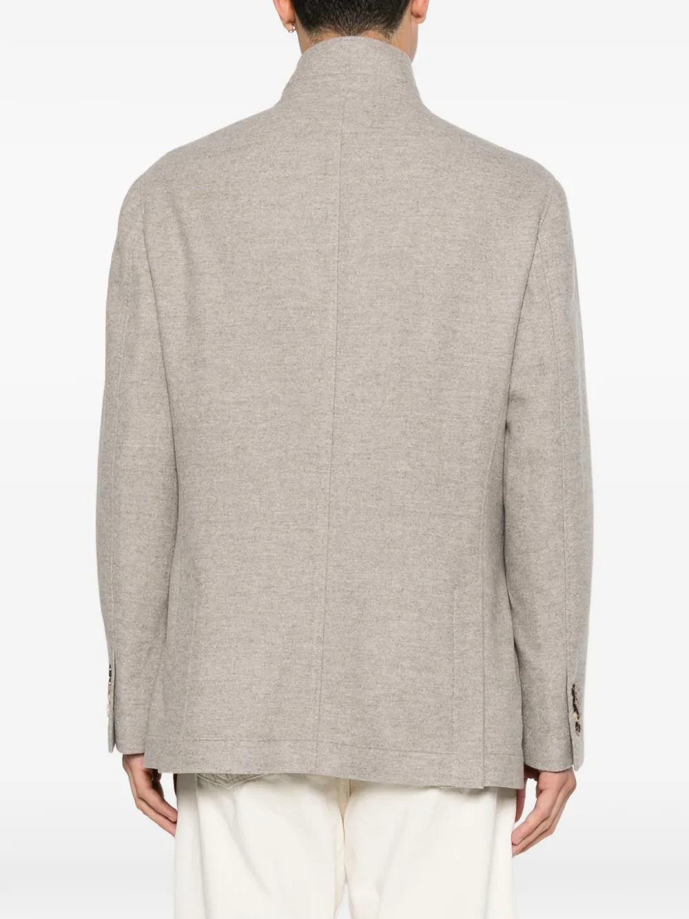 Brunello Cucinelli Kasjmier jack met knopen Beige