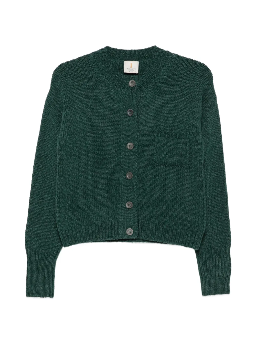 Incentive! Cashmere Erro button-up patch-pocket cardigan - Verde