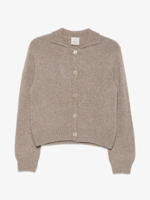 Incentive! Cashmere Daliah button-up collared cardigan